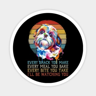 Shih Tzu Elegance Stylish Tees Every Meal You Bake of Shih Tzus Magnet